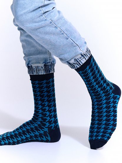 Vzorované vysoké ponožky