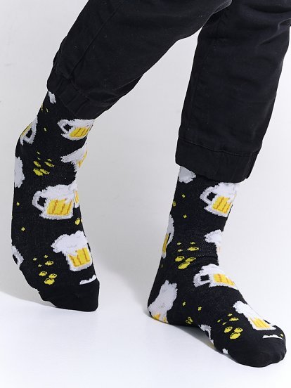 Vzorované vysoké ponožky