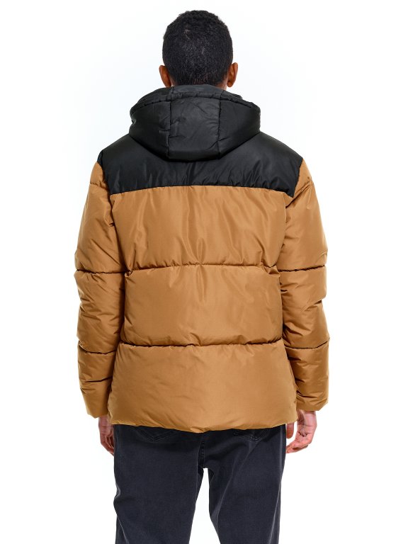 Colour block padded jacket