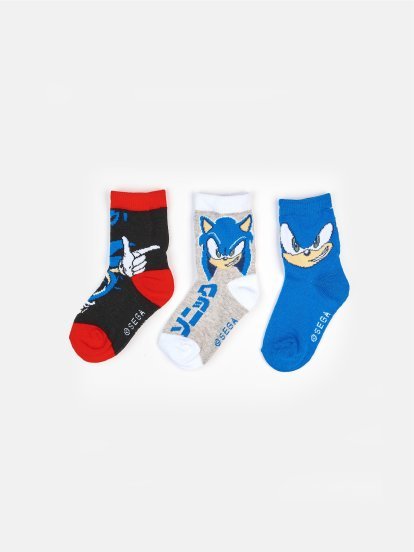 3 pack socks Sonic