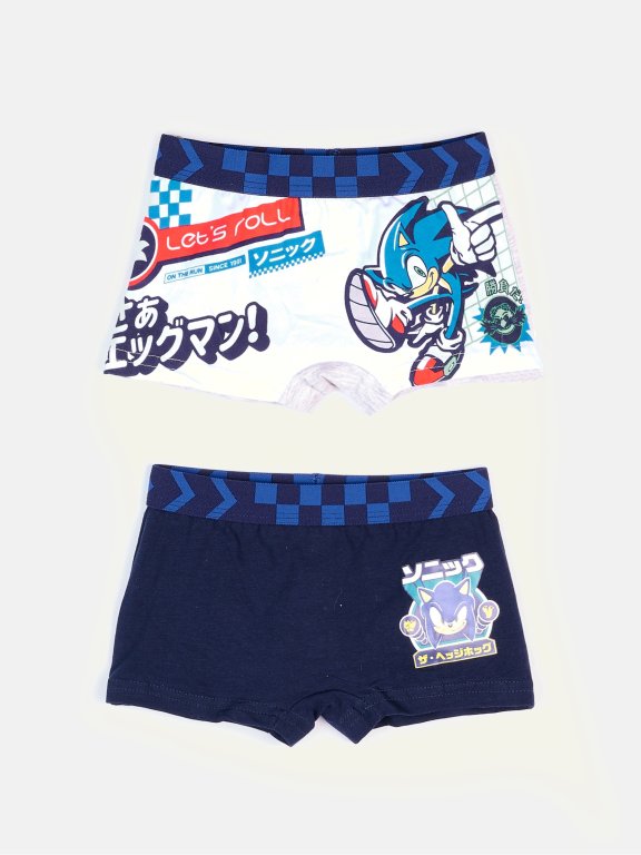 2-pack patterned boxers Sonic