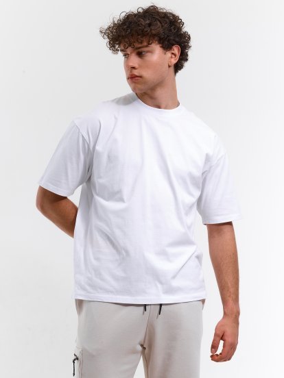 Basicowa, bawełniana koszulka oversize