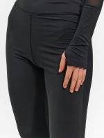 Leggings with faux leather details