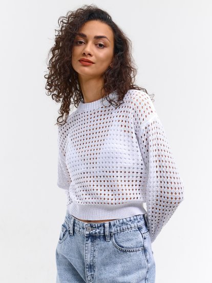 Perforated pullover