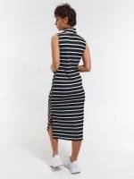 Ladies striped sleeveless dress