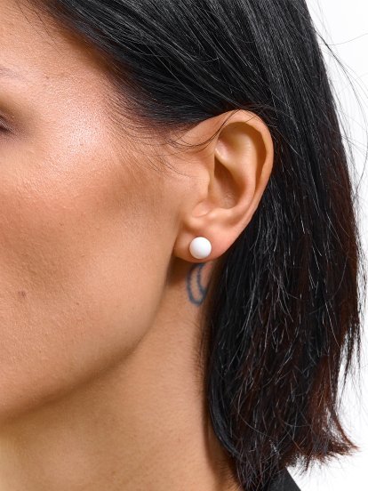Set of basic dot earrings