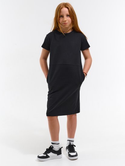 Cotton dress with pockets