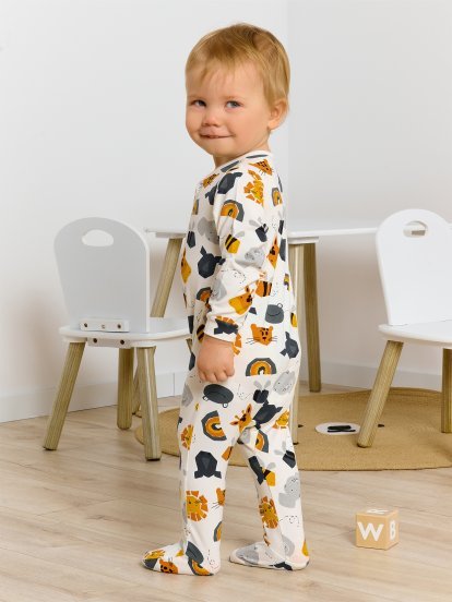 Bavlněné pyžamo pro miminka s potiskem