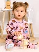 Bavlnené pyžamo pre bábätká s potlačou