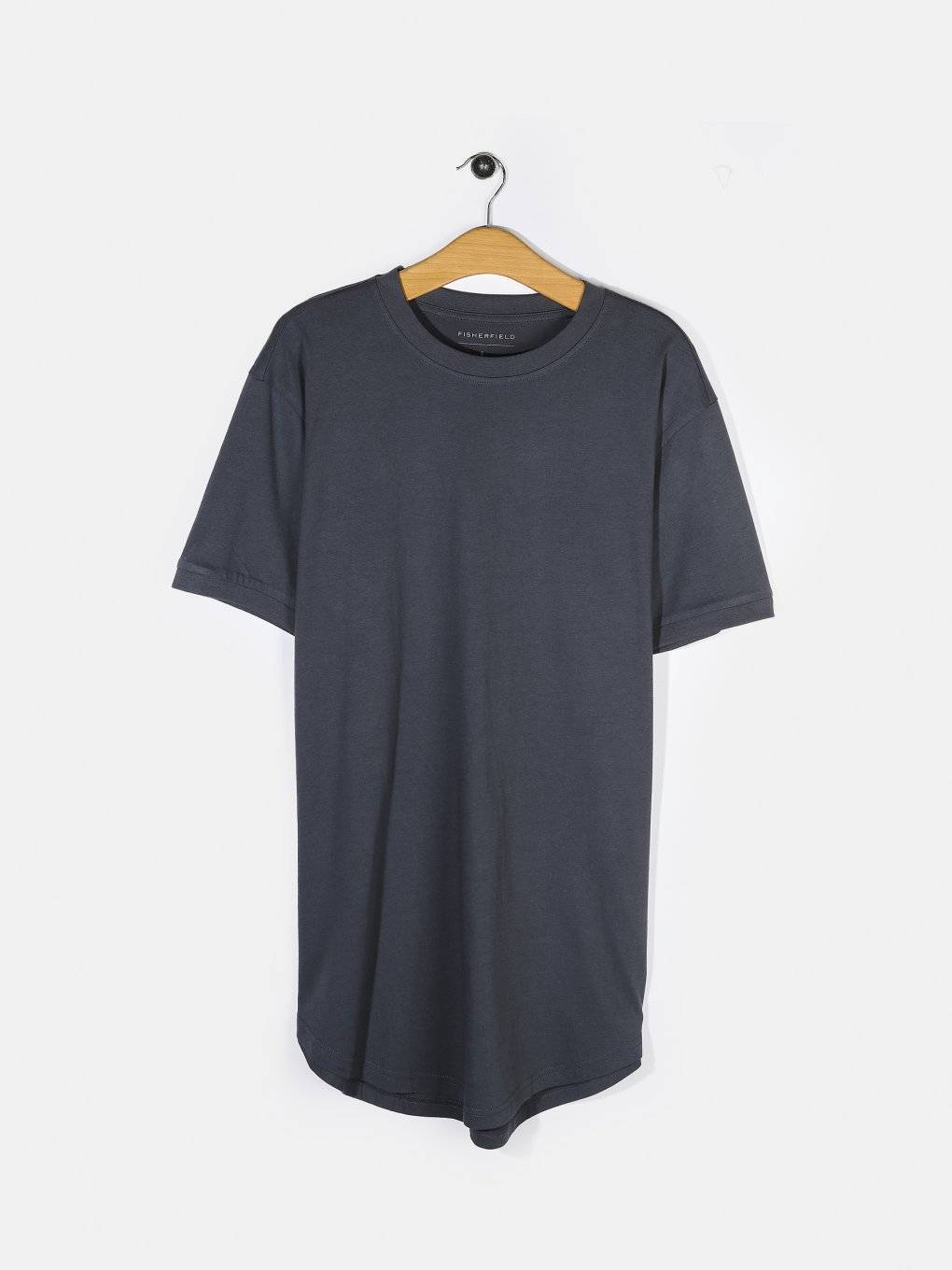 Basic cotton long fit t-shirt