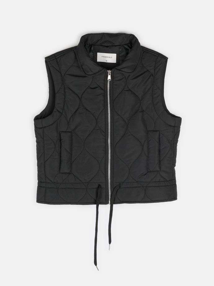 Cropped Quilted Vest for Girls