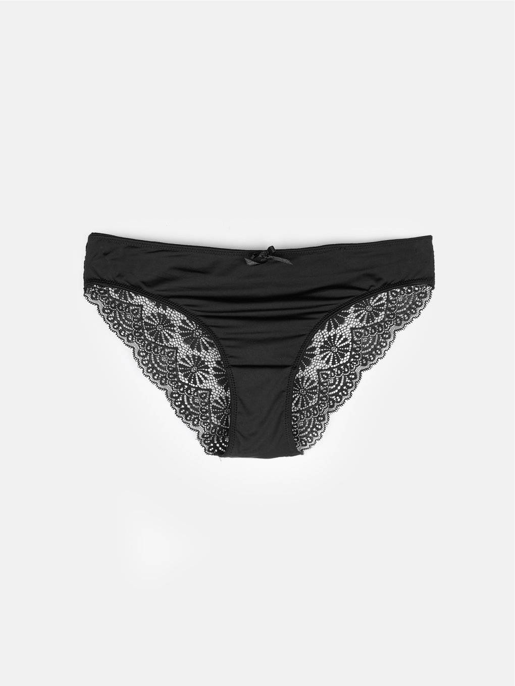 Briefs with lace detail