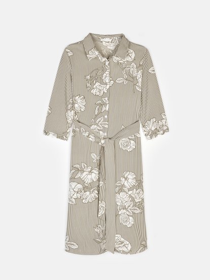 3/4 sleeve floral dress