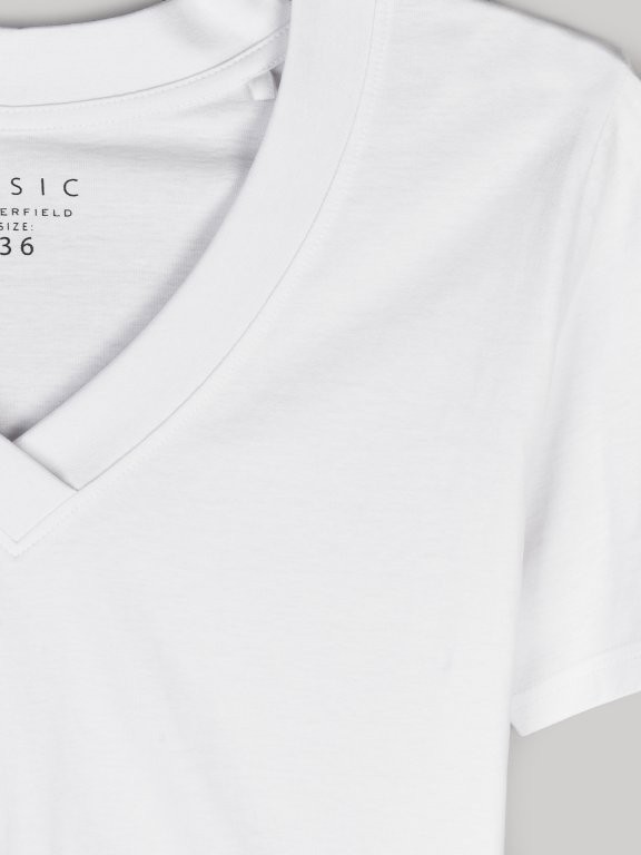 Basic cotton v-neck t-shirt