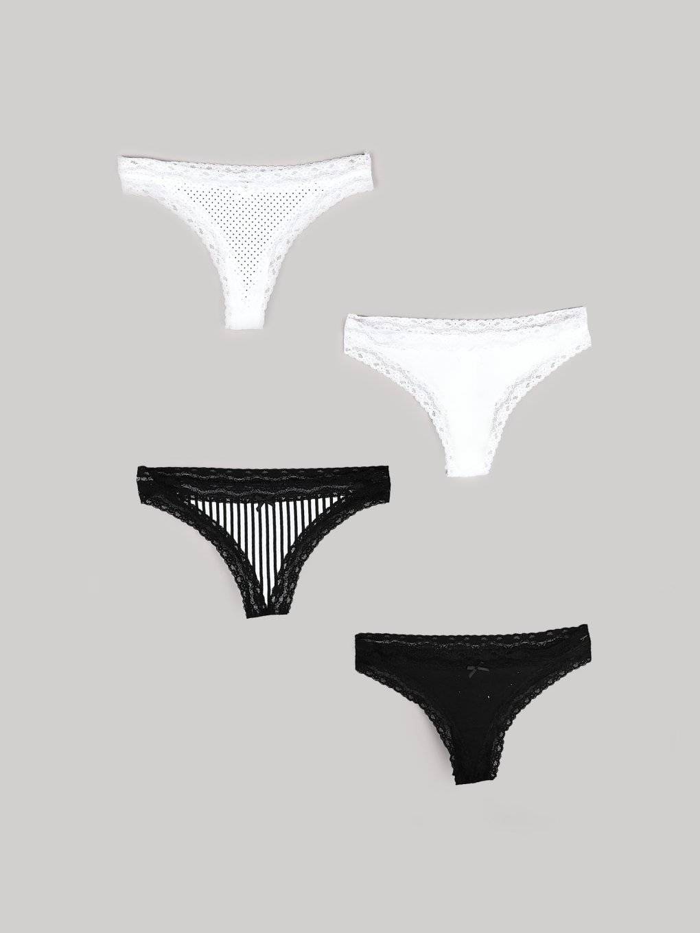 4 pack of thong briefs
