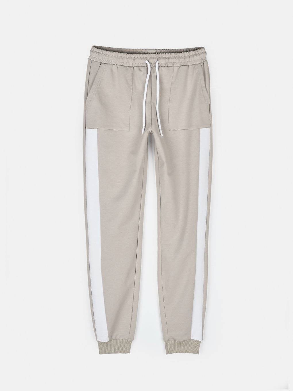 Sweatpants with a side panel