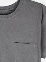 Basic cotton t-shirt with front pocket