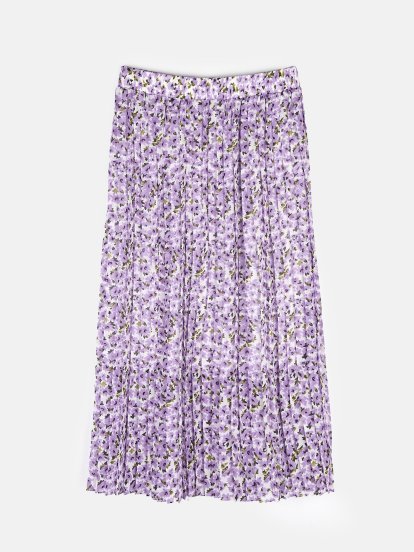 Skirt with floral print