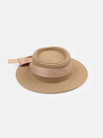 Pălărie de vară, cu fundă