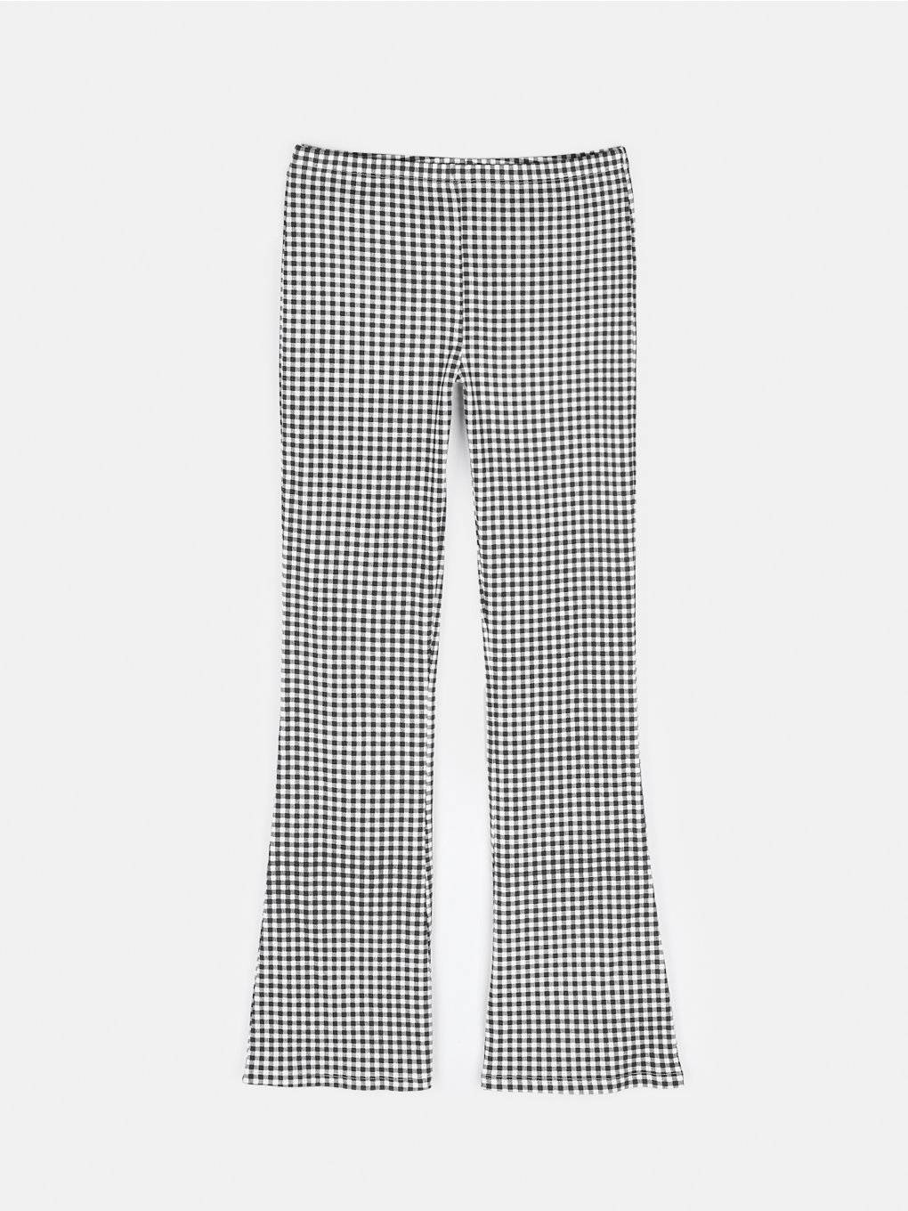 Flared pants with print