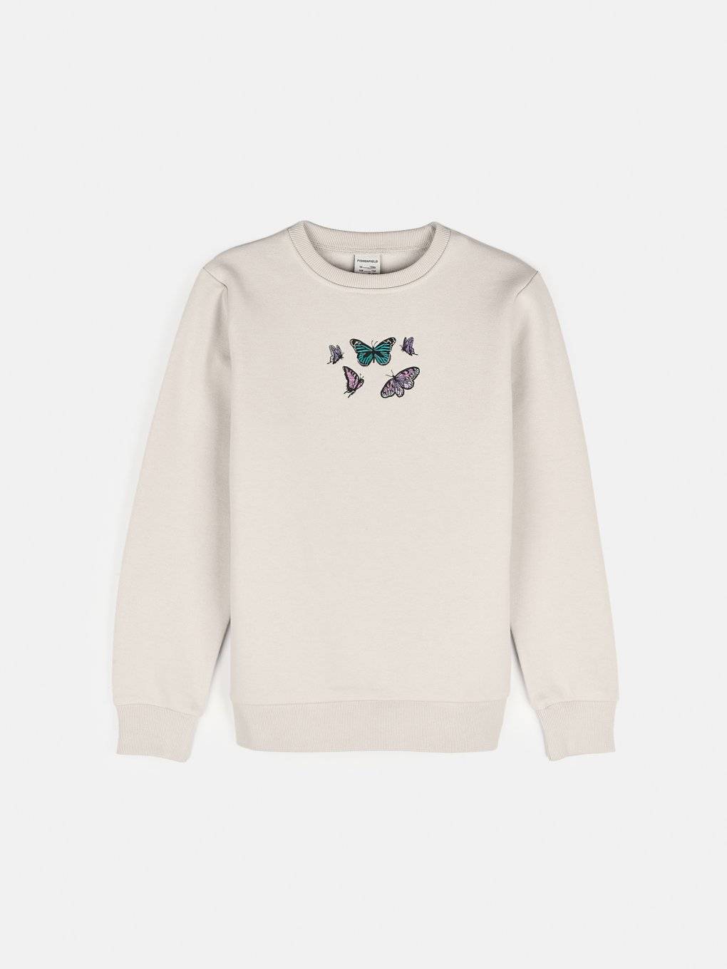 Sweatshirt mit Schmetterlingsstickerei