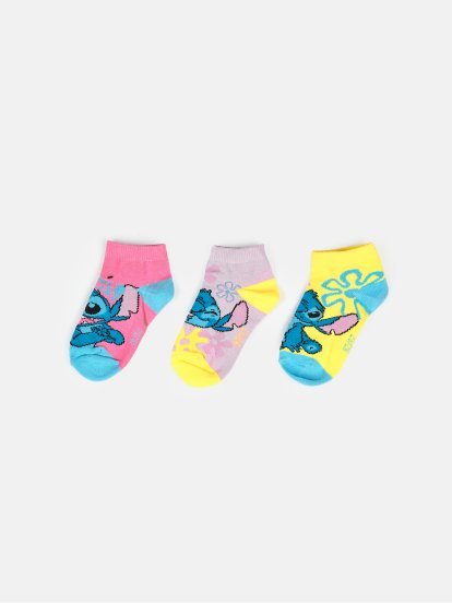 3 pack socks Lilo & Stitch