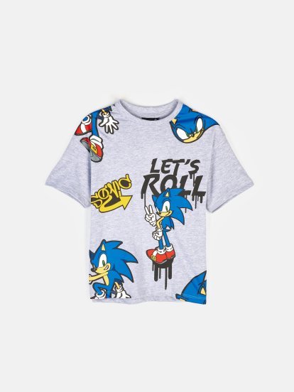 T-shirt z bawełny Sonic