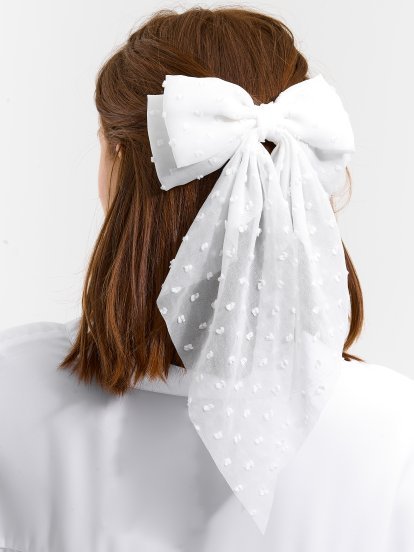 Hairgrip with ribbon