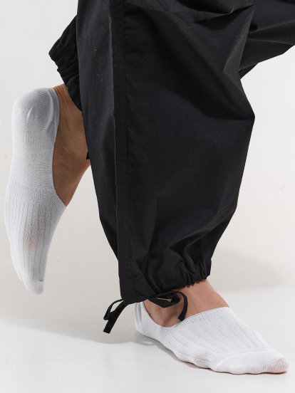 Комплект от 2 чифта невидими чорапи със силиконова лента