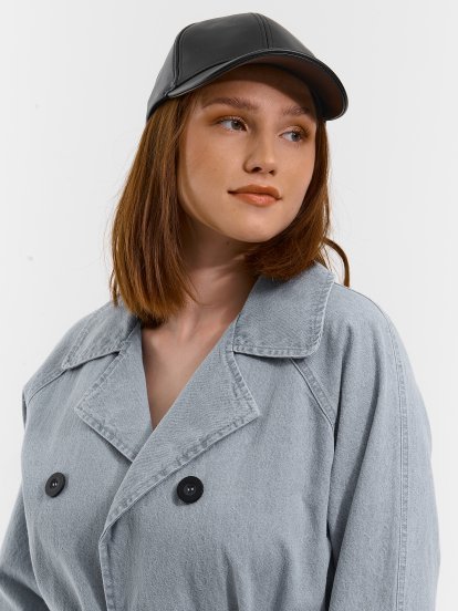 Basic Damen-Kappe aus Lederimitat