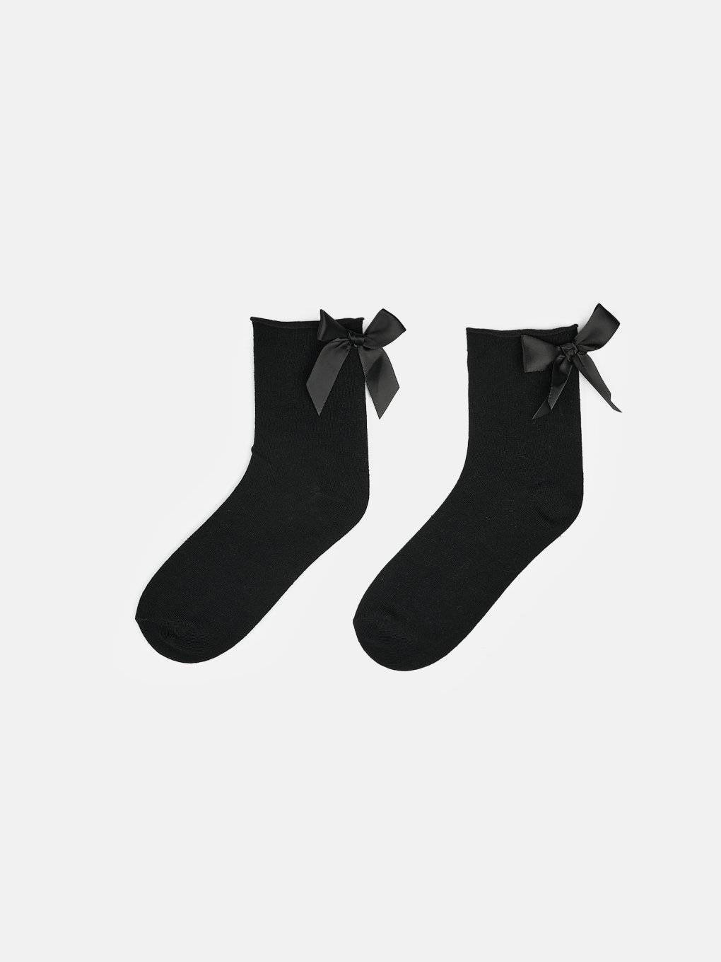 Kotníkové ponožky s mašlí