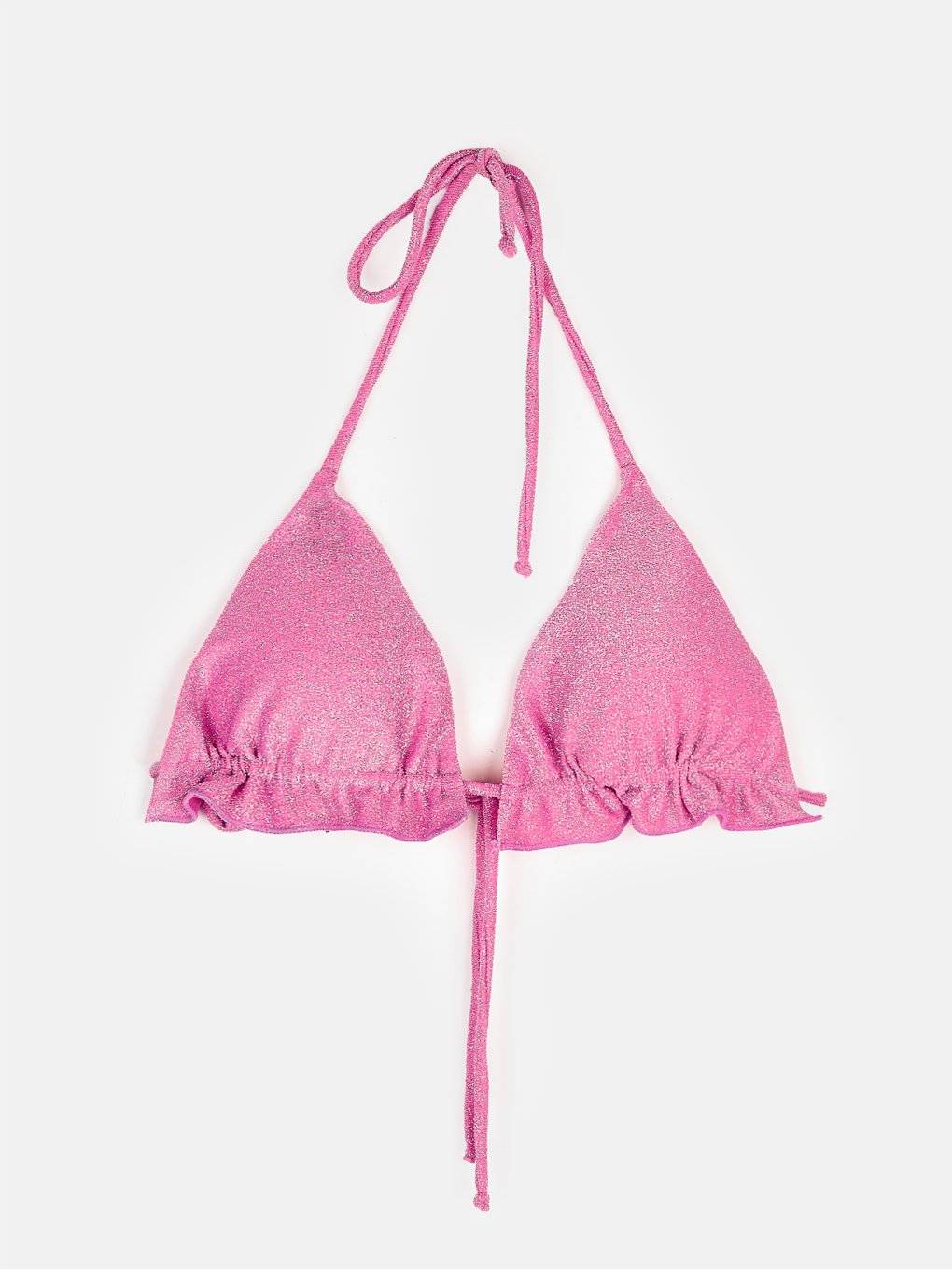 Trikotni bikini top s kovinskimi vlakni