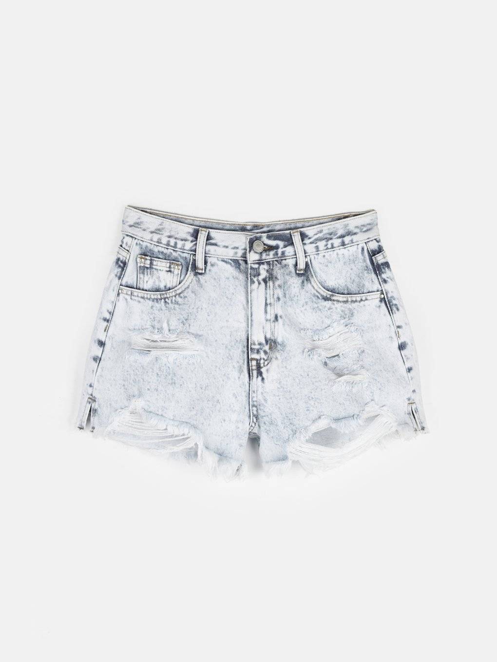 Jeans Shorts im Used-Look