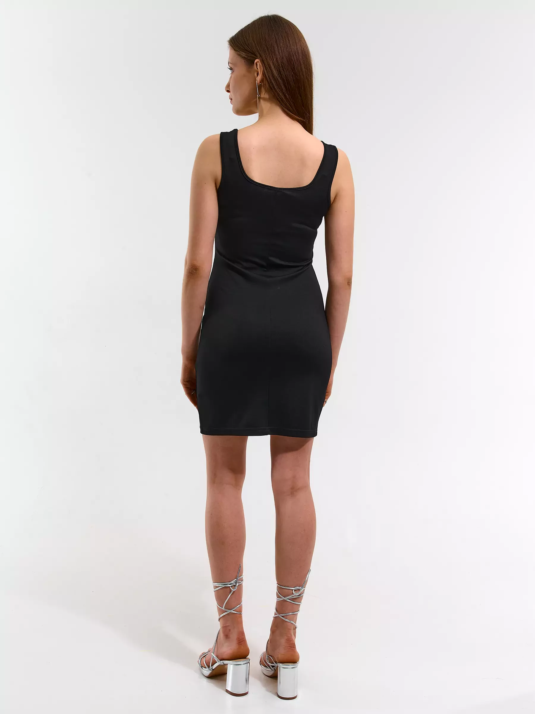 without ladies dress Ladies striped dress without sleeves