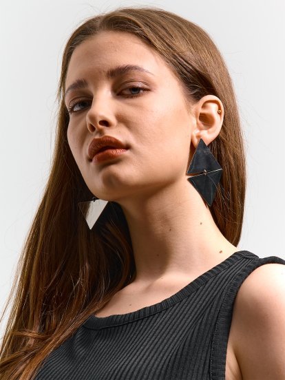 Earrings in geometric shape
