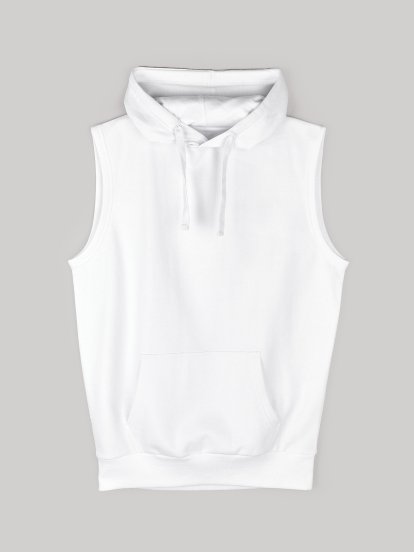 Hoodie without sleeves