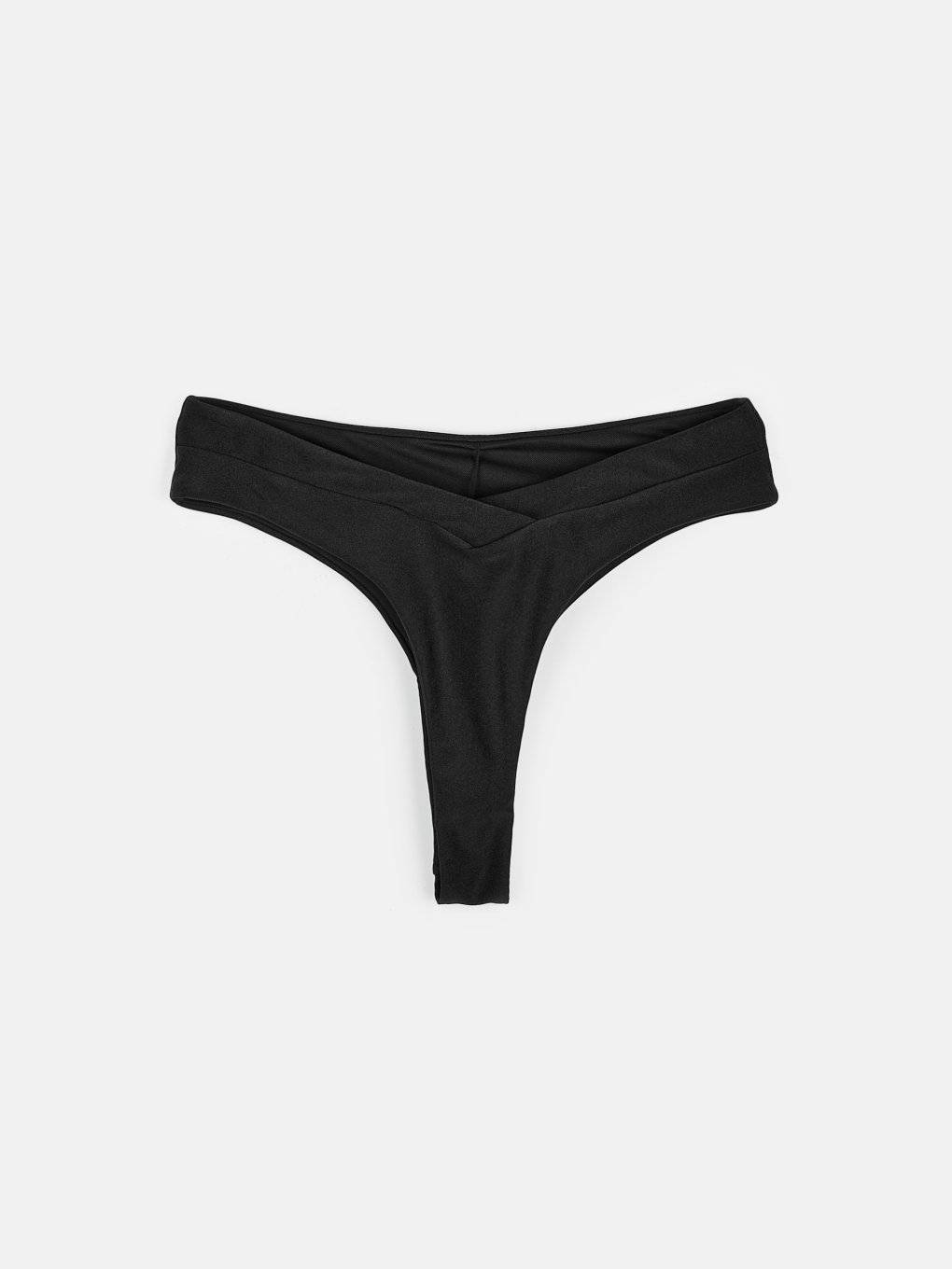 V-shape waistband bikini bottom