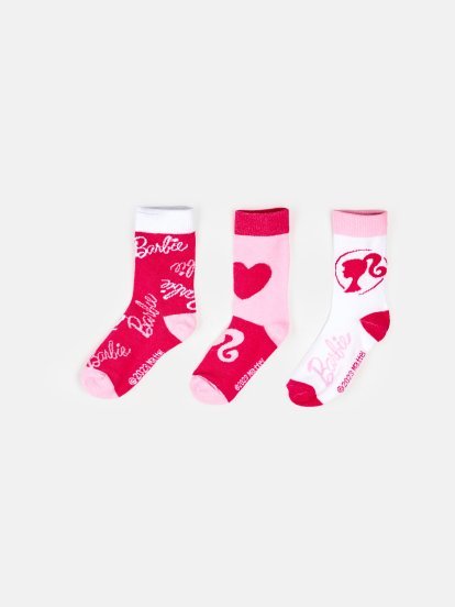 Комплект от 3 чифта чорапи Барби