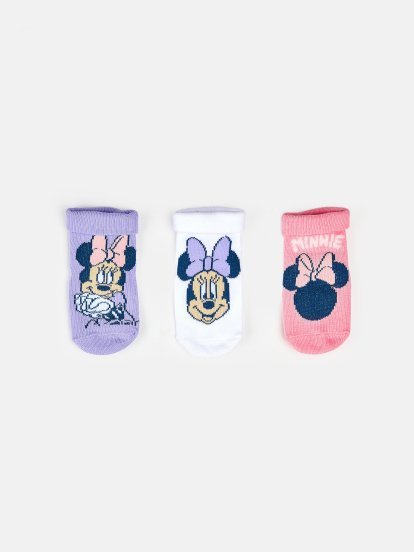 Комплект от 3 чифта чорапи Minnie Mouse