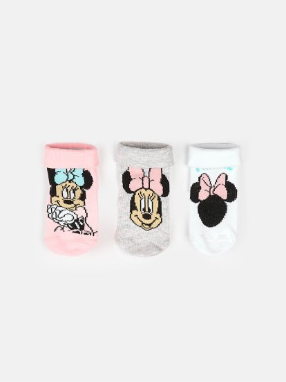 Set aus 3 Minnie Mouse Socken