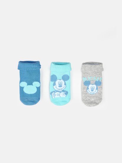 Balení 3 párů ponožek Mickey Mouse