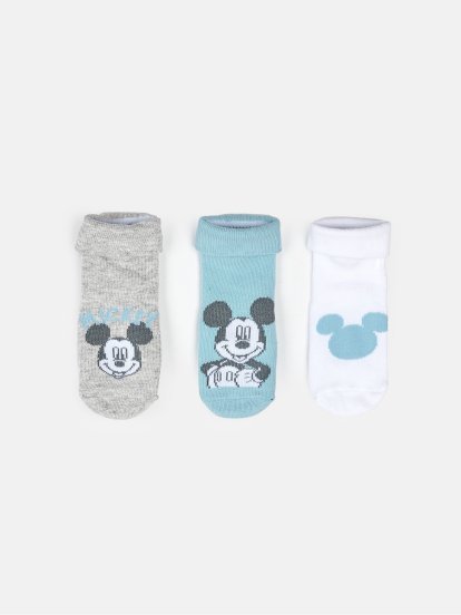 Balení 3 párů ponožek Mickey Mouse