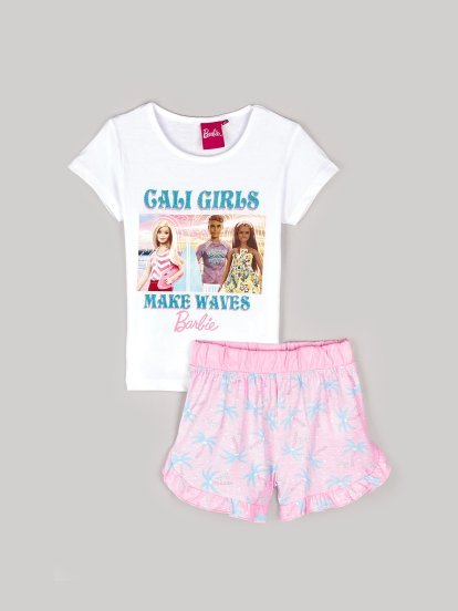 Комплект тениска и шорти Барби
