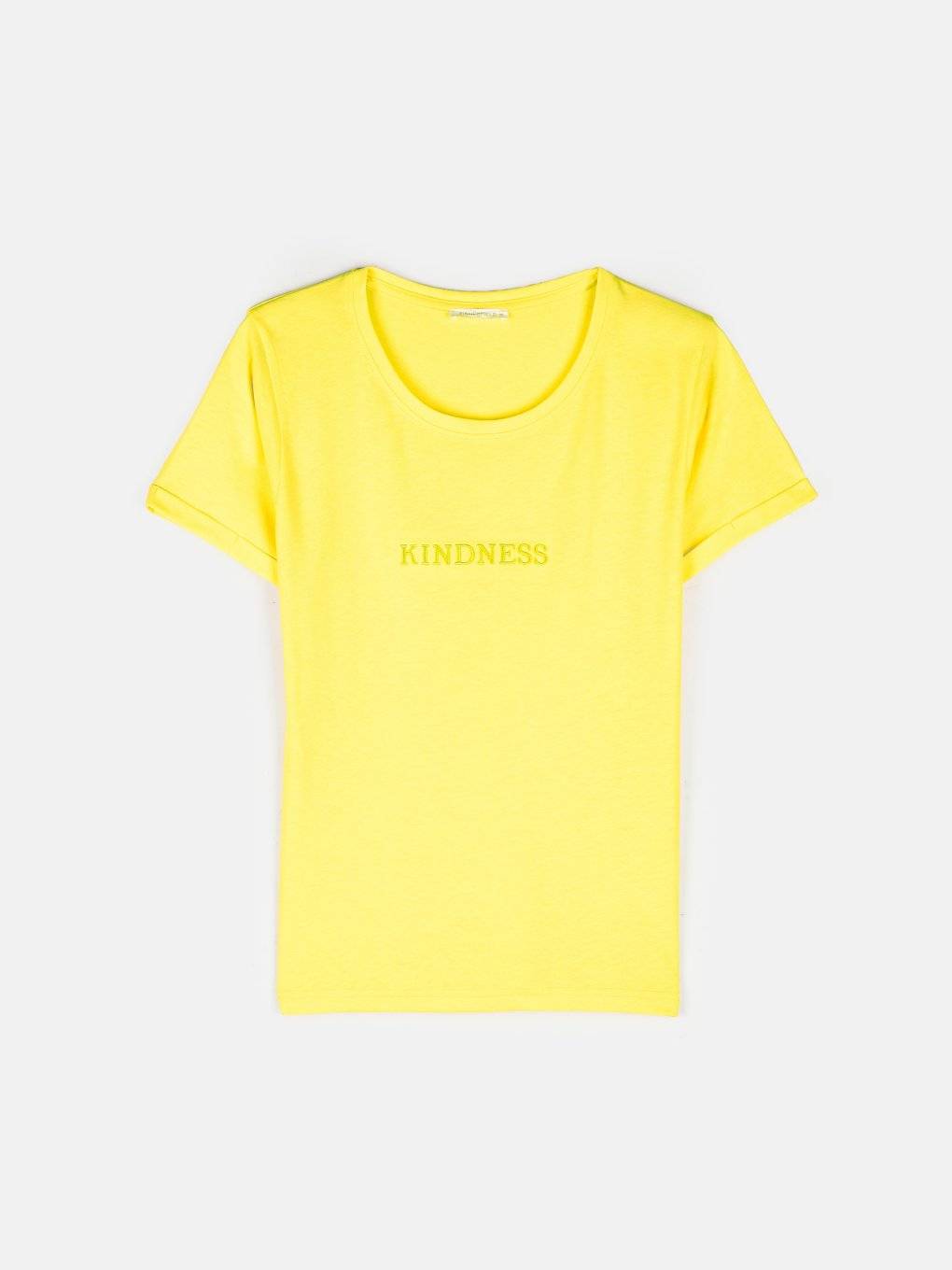 Neon-T-Shirt mit Stickerei