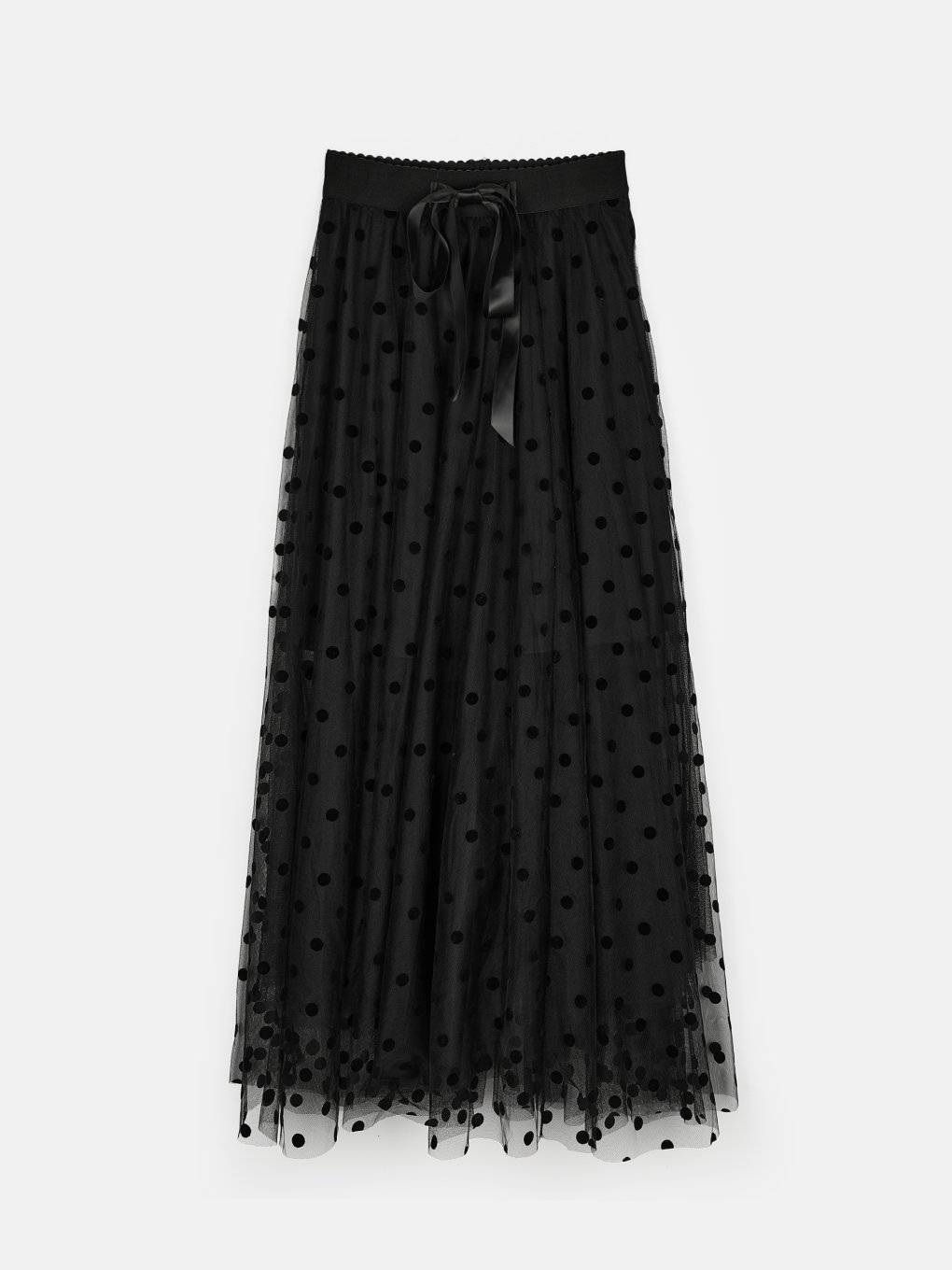 Tulle maxi skirt