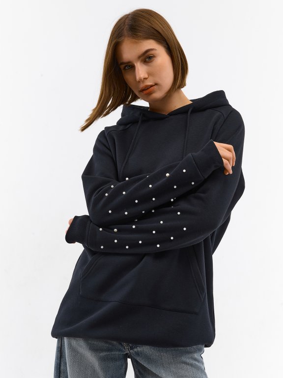 Hoodie with pearls hotsell