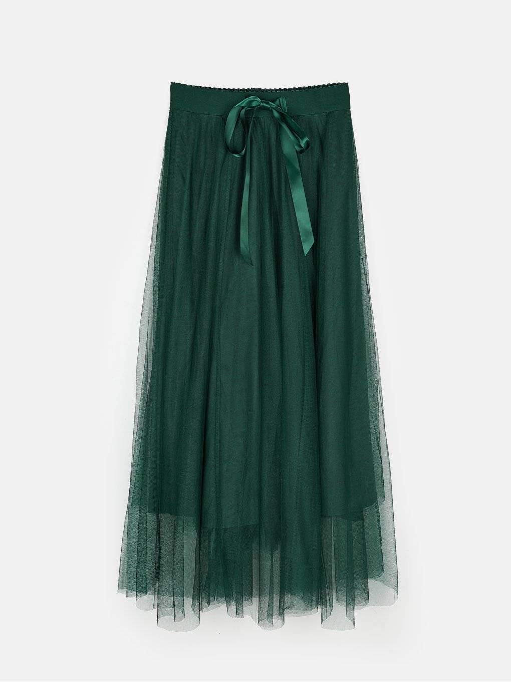 Tulle maxi skirt