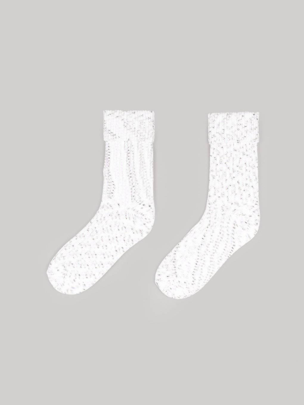 Ribbed crew socks