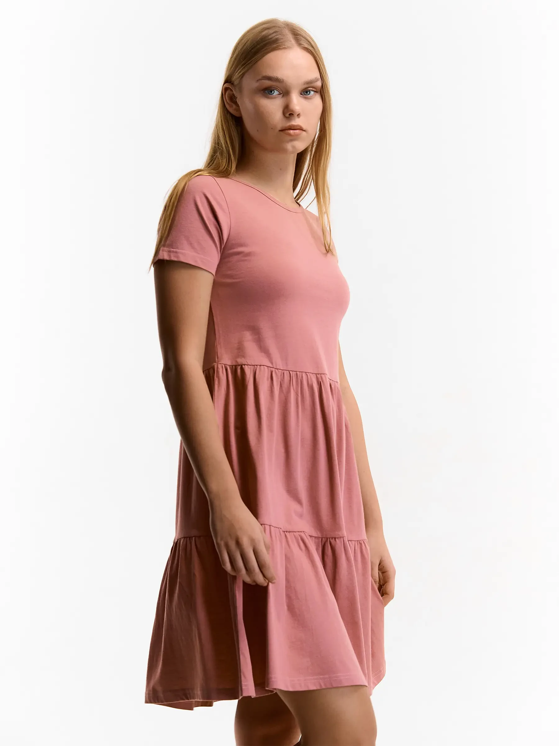 basic cotton dress Women's Basic Long Sleeve Cotton Dress