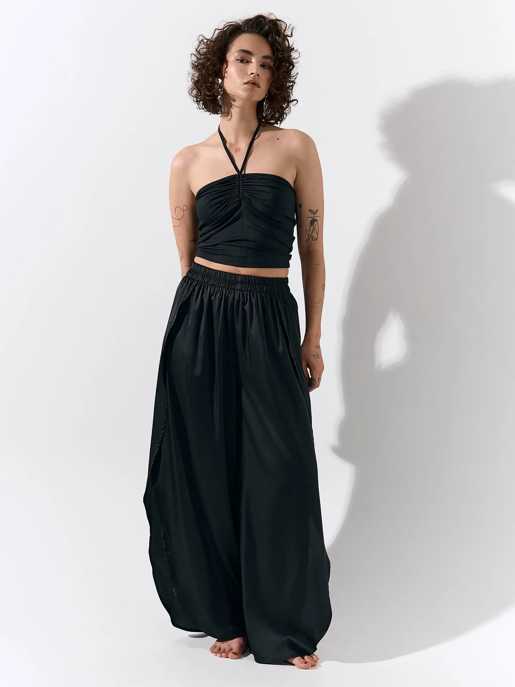 dress pants with side slits Levmjia Women High Waisted Dress Pants with Pockets Casual Slim Fit Bootcut Trousers with Side Slit Work Office Chic Long Pants